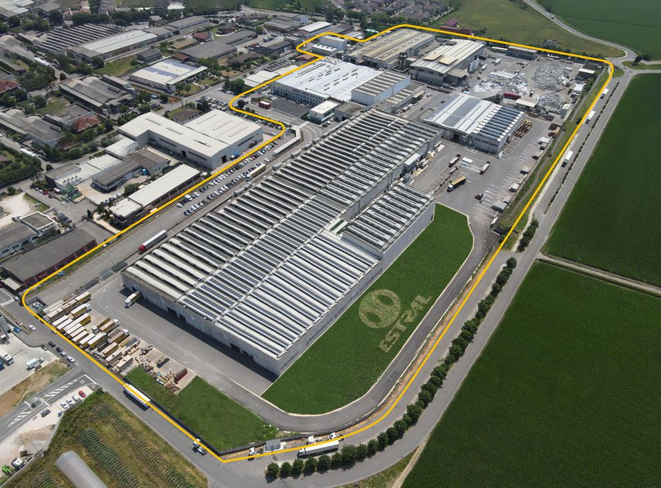 Estral plant, aerial view